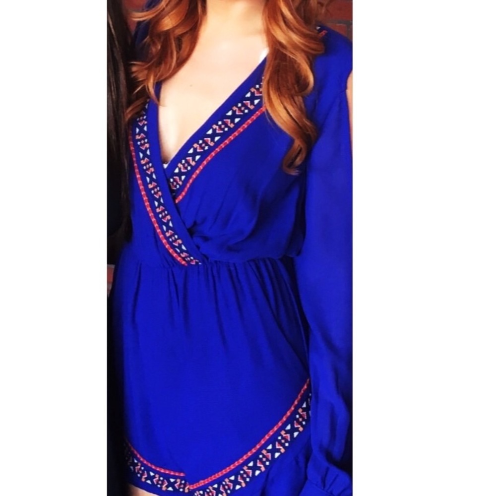 Gianni Bini Royal blue romper!